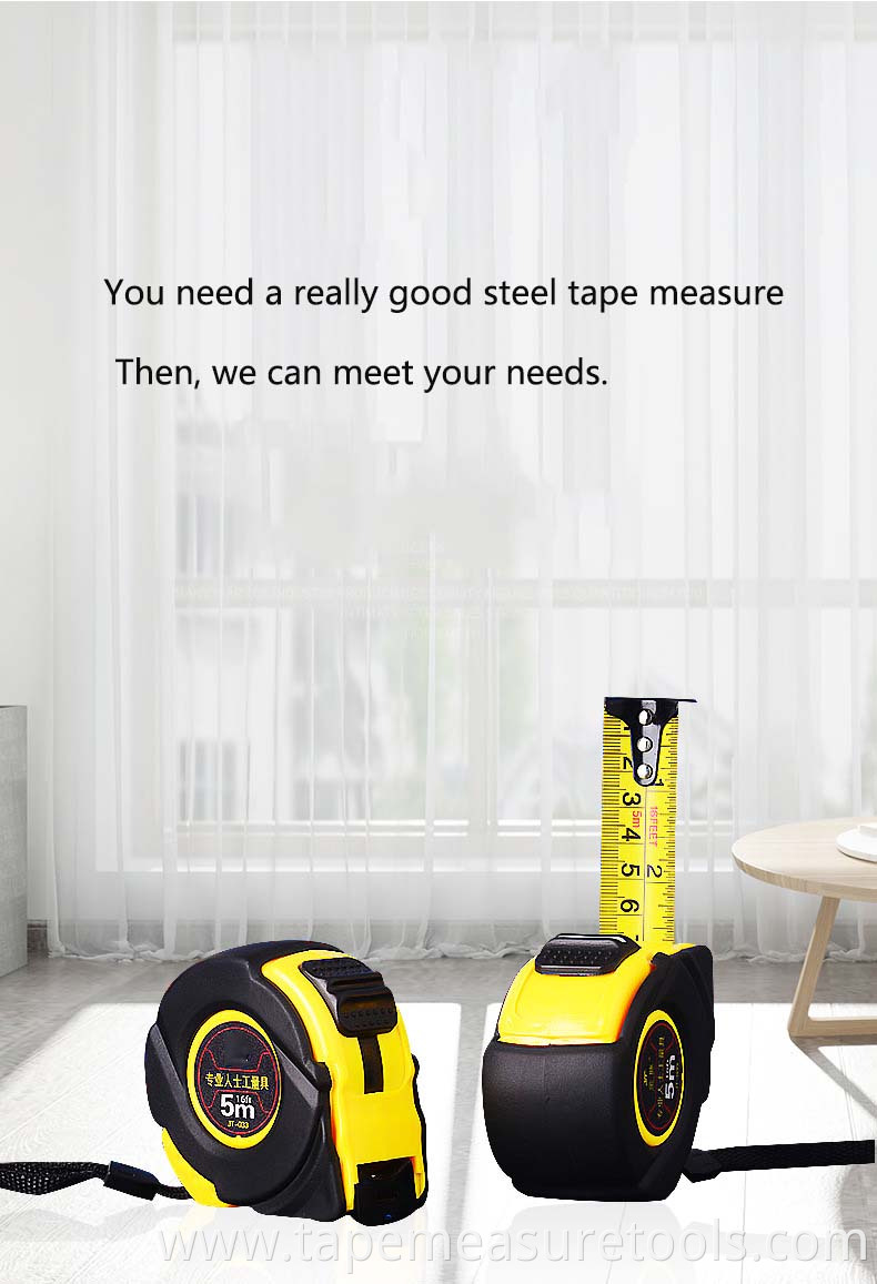 3M 5M 7.5m 10M Custom self-locking steel tape measure with logo